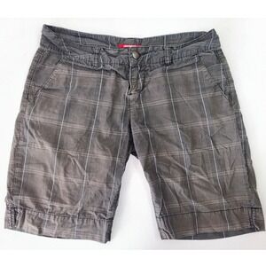 VINTAGE UNIONBAY Womens Shorts 90s Y2K Long Skater Grey Plaid Grunge Juniors 7